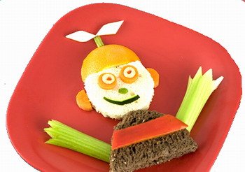 כריך בצורת רובוט