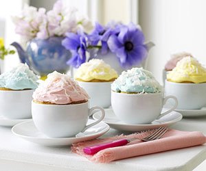 קאפקייקס בכוסות תה