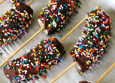 בננה שוקולד על מקל - ללא גלוטן