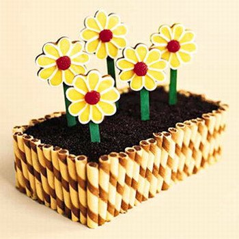 עוגת אדנית פרחים 