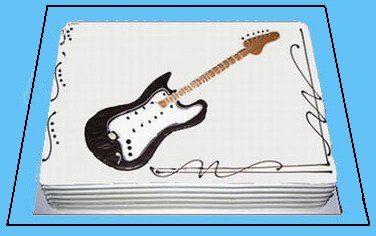 עוגת גיטרה עוגת גיטרה