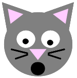 חתול מתוק להדפסה ולהרכבה